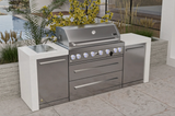 Mont Alpi 6-burner Deluxe Island MAi805-D - 94''
