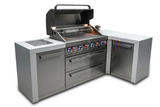 Mont Alpi 6-burner Deluxe Island with a 90-Degree Corner MAi805-D90 - 94''