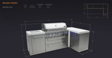 Mont Alpi 805 Island with 90 Degree Corner MAi805-90C