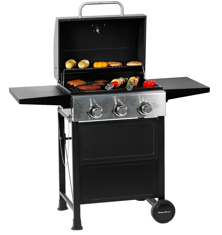 MASTER COOK 3 Burner BBQ Propane Gas Grill